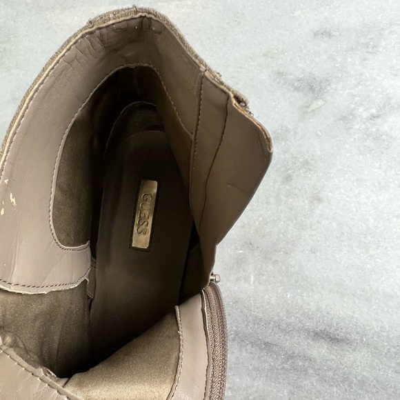 Guess Taupe Suede Ankle Booties - Picture 14 of 14